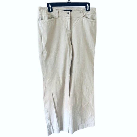 White House Black Market Beige Modern Boot Pants - Size 8R - Picture 2 of 10